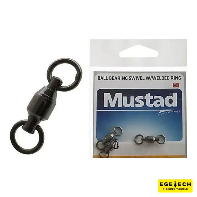 Mustad MA029 bilyalı fırdöndü paslanmaz çelik av aksesuarı