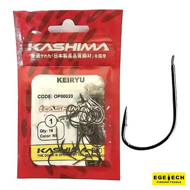 Kashima Keiryu olta iğnesi siyah nikel kaplama